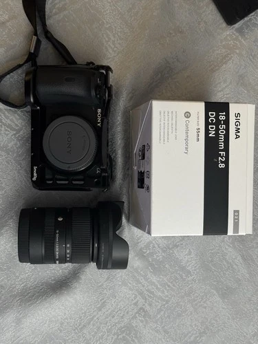 Sony Alpha a6600 24.2MP Camera Shutter 602 with Sigma 18-50mm With accessories