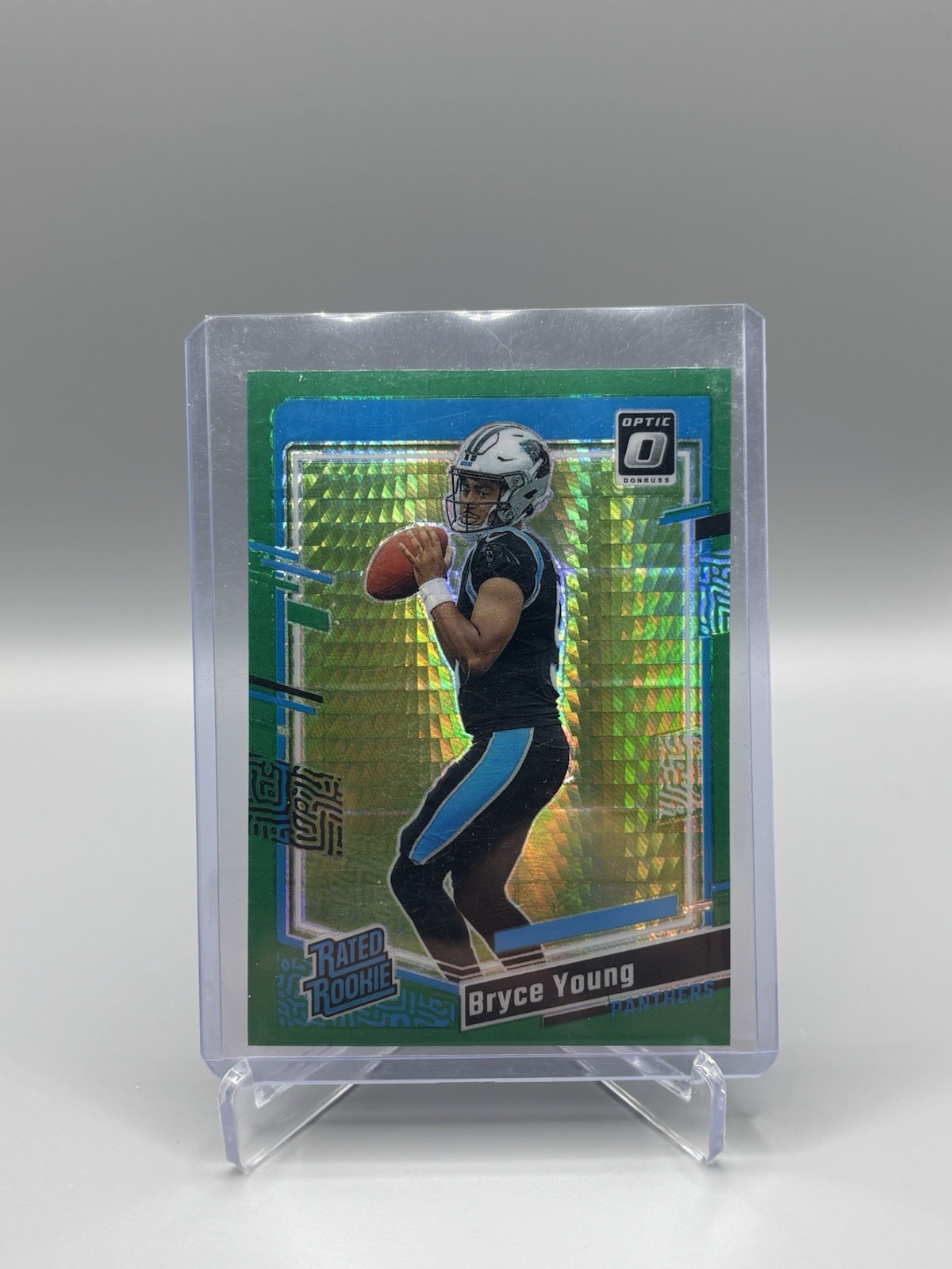 2023 Donruss Optic Bryce Young Green Hyper Rated Rookie RC #213 - Panthers