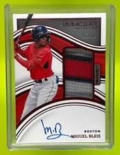 MIGUEL BLEIS RC *SICK* PATCH AUTO /49 - 2023 Panini Immaculate Collection #39