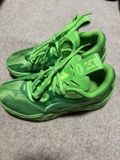 Puma MB.04 LaMelo Ball Lo Team Green Glare Basketball Shoes US 6 Used