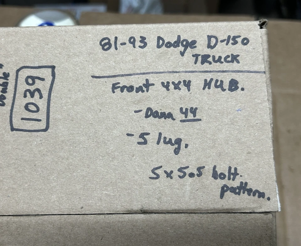 80-93 Dodge D-150 W-150 - 4x4 Dana 44 Front Wheel Hub 5 Lug 5 x 5.5 Bolt Pattern - Image 2 of 4