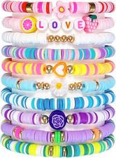 10 PCS Kids Friendship Bracelets for Teen Girls Women Little Girl Jewelry Colorf