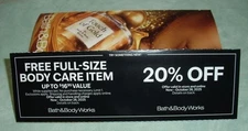 Bath & Body Works Coupon 20% Off Purchase To $250
