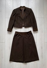 Lodenfrey 1842 Traditional Women's Oktoberfest Hunting Wool Trachten Suit Size M