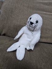 Animal Alley Toys R Us White Seal Plush 9" Bean Bag