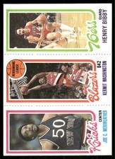 1980-81 Topps Joe Meriweather / Washington / Henry Bibby TL #169 / 177 / 196