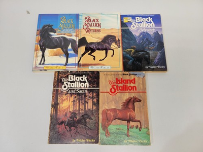 #ad Lot of 5 Black Stallion Paperback Books by Walter Farley $14.95