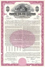 Pacific Gas and Electric Co. - PG&E - 1940's-1950's dated $1,000 Utility Bond -