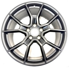 Porsche 9J1 Taycan 21" RS Spyder Design GTS Front Alloy Wheel 9.5Jx21 ET60 Black