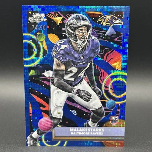 2025 Topps Cosmic Chrome Malaki Starks Blue Moon /99 RC Ravens Rookie