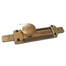 T&uuml;r Schieberiegel Messing Industriedesign alt 15cm