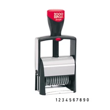 Cosco 2000 Plus Black Self-Inking Numbering Stamp With 10-Number Bands