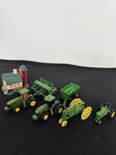 John Deere Tractors Set Of Four With Equipment And A Barn