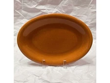 Russel Wright American Modern Coral Oval Serving Platter Steubenville 11"