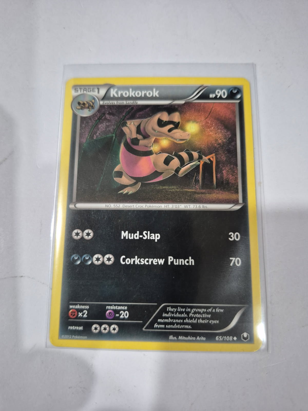 Krokorok 65/108 Dark Explorers Uncommon English Pokemon
