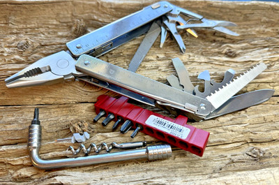 Victorinox SWISS TOOL X PLUS Multi-Tool Stainless Steel with Leather Pouch NEW