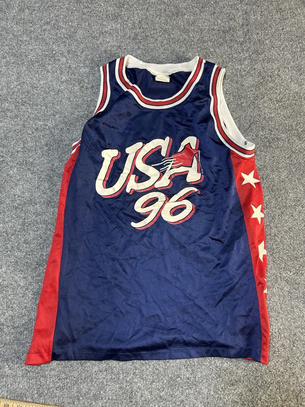 Vintage 1996 Team USA Dream Team Basketball Jersey L Olympics