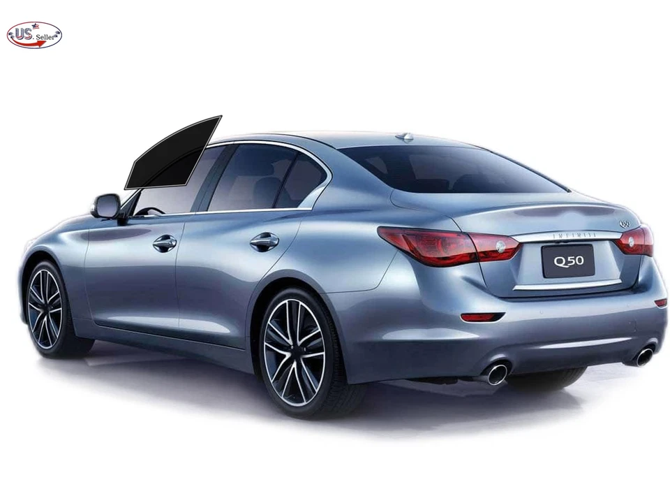 Kit de película de tinte de ventana de 2 capas precortada personalizada computarizada para Infiniti Q50 2014-2024 Foto 2 de 4