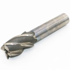 HSS End Mill Drill Bit - 1" Cutting Dia, 3/4" Shank, 4 Flute CNC End Mill Cut...
