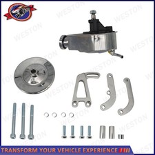 For Chevy Chrome Small Block Power Steering Pump And Keyway Pulley Bracket Kit For Chevy Chrome Small Block Power Steering Pump And Keyway Pulley Bracket Kit