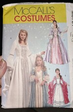 McCall's Sewing Pattern M5731 KIDS 3-8 Misses S-XL Period Costume Cosplay Uncut
