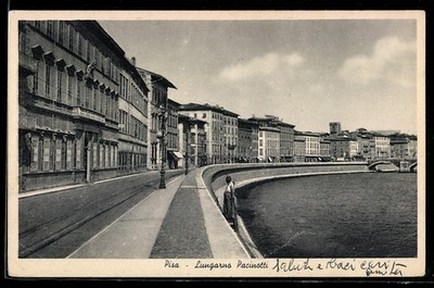Ansichtskarte Pisa, Lungarno Pacinotti 
