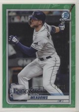 2020 Bowman Chrome Green Refractor 14/99 Austin Meadows #60 0hd6