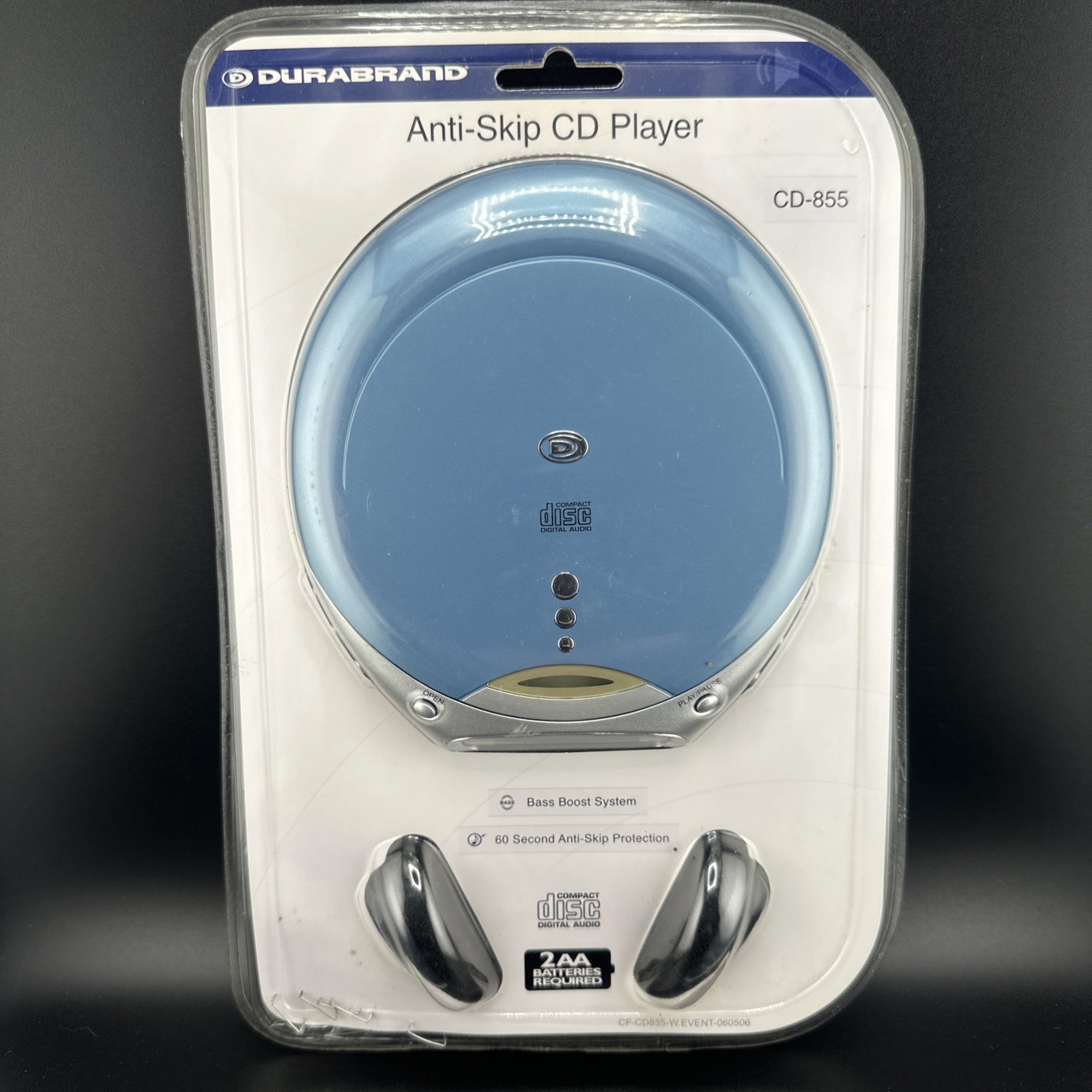 With Headphones Blue Sealed Nip