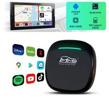 AI Box Wireless Carplay/Android Auto Adapter With Netflix YouTube IPTV Streaming