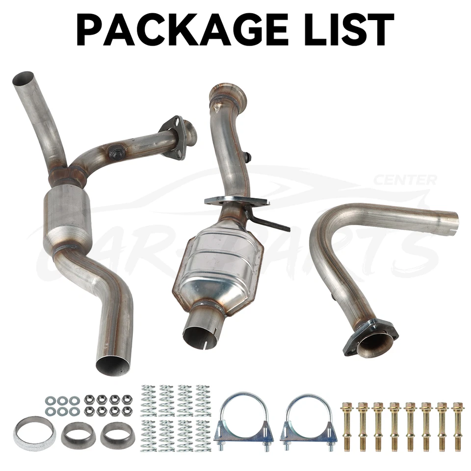 For 2001-2004 Chevrolet S10 4.3L V6 4WD Y Pipe Exhaust Catalytic Converter Set - Image 3 of 4