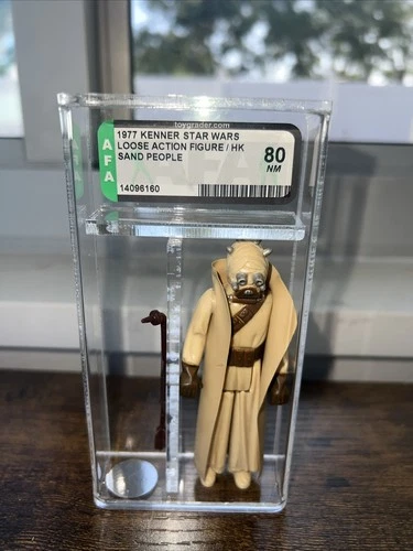 Vintage Star Wars 1977 AFA 80 NM Tusken Raider Complete Graded Sand People
