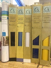 CRAFTER'S SQUARE Vinyl Paper Lot