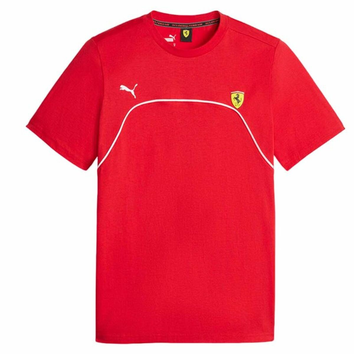 Maglia a Maniche Corte Uomo Puma Ferrari Race Rosso Taglia:M