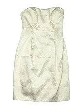 David's Bridal Women Silver Cocktail Dress 2