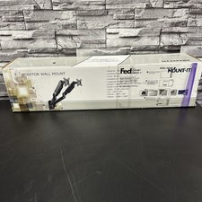 Mount-It MI-766 Dual Monitor Wall Mount Arms - Black