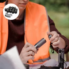  12 Sets Flashlight Hat Soft Cover Button Switch Protective End Cap