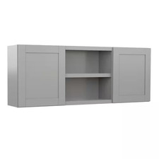 Richmond Vesuvius Gray Plywood Shaker Stock Ready to Assemble Wall Kitchen Cabin