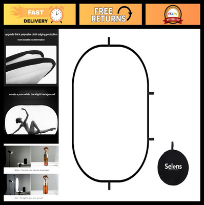 Soft White Foldable Light Diffuser Panel with Carry Bag - 31x47in for Photograph
