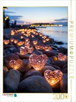 Calvendo Puzzle Beach Heart | 2000 Pieces, Finished Size 35.4 × 26.4 In (90 × 67