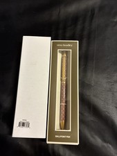 Vera Bradley Ball Point Pen Metal Click Pen, Moorish, New In Box