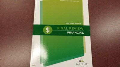Becker CPA FINANCIAL FINAL REVIEW For Exam Scheduled After June30, 2019 V 3....