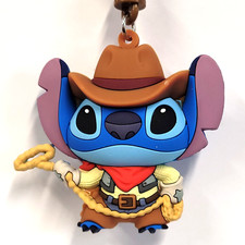 3D Foam Figural Key Chain Blind Bag Clip Disney Western Series 71 Stitch Lasso