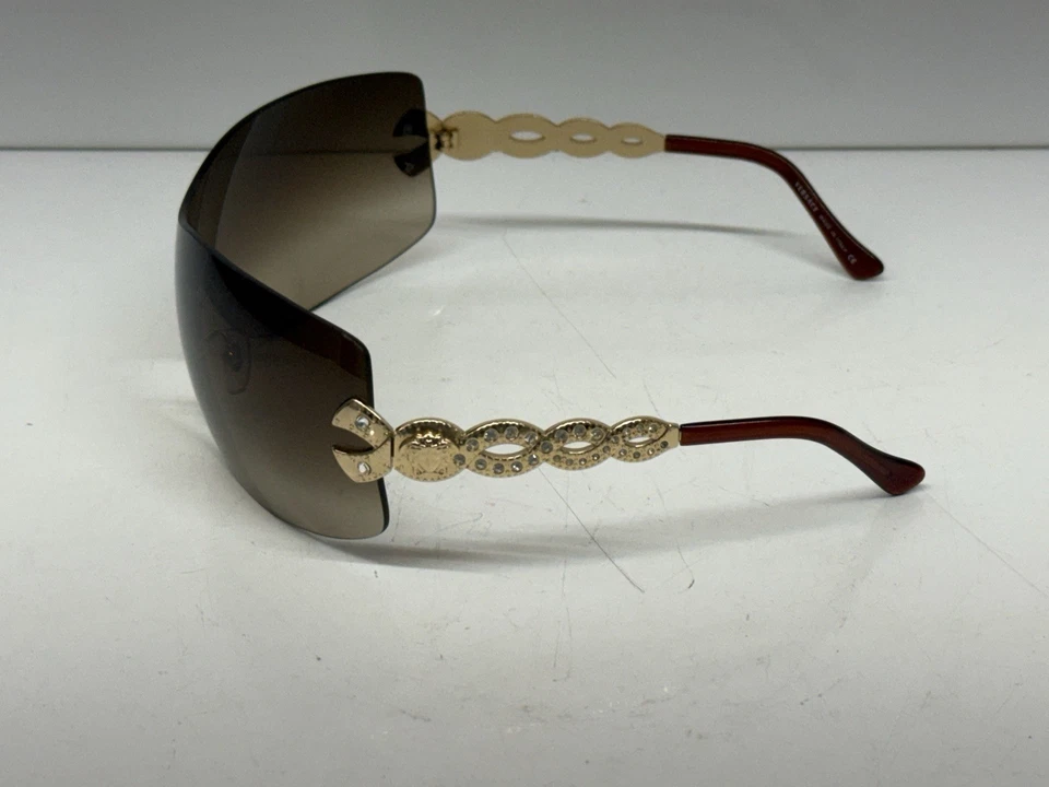 Óculos de sol Versace MOD 2043B Swarovski cristal templos escudo envolvente - Imagem 4 de 4