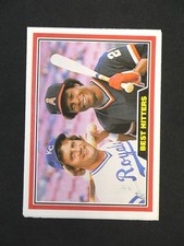 George Brett Rod Carew Best Hitters 1981 Donruss Baseball Card #537 NM-MT