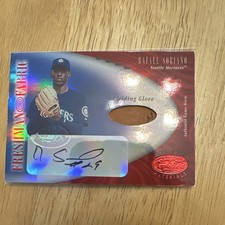Donruss 2001 Certified Rafael Soriano Mirror Red Auto /75 Mariners