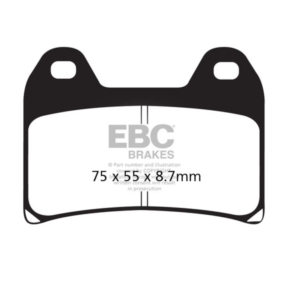 Pastillas de freno delanteras HH Race EBC para DUCATI 900 SS SUPERSPORT 1999 Foto 2 de 4