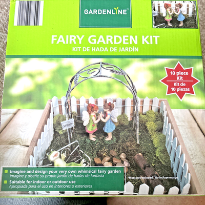 #ad #ad Fairy Garden Kit By Gardenline 10 Piece Kit Suitable For Indoor Or Outdoor NIB $12.00