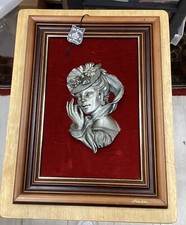 Cadre En Etain Sur Velours - Etains Du Prince - Signé BACHET