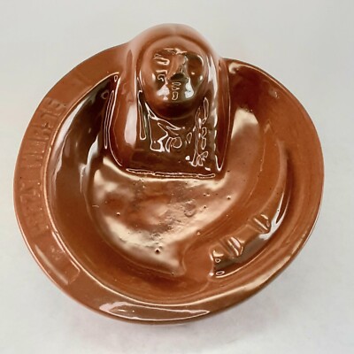 Vintage Sioux Pottery Rapid City S.D. Crazy Horse Ashtray Black Tail Deer