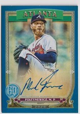 2020 Topps Gypsy Queen Auto Indigo #GQAMF Mike Foltynewicz 108/150